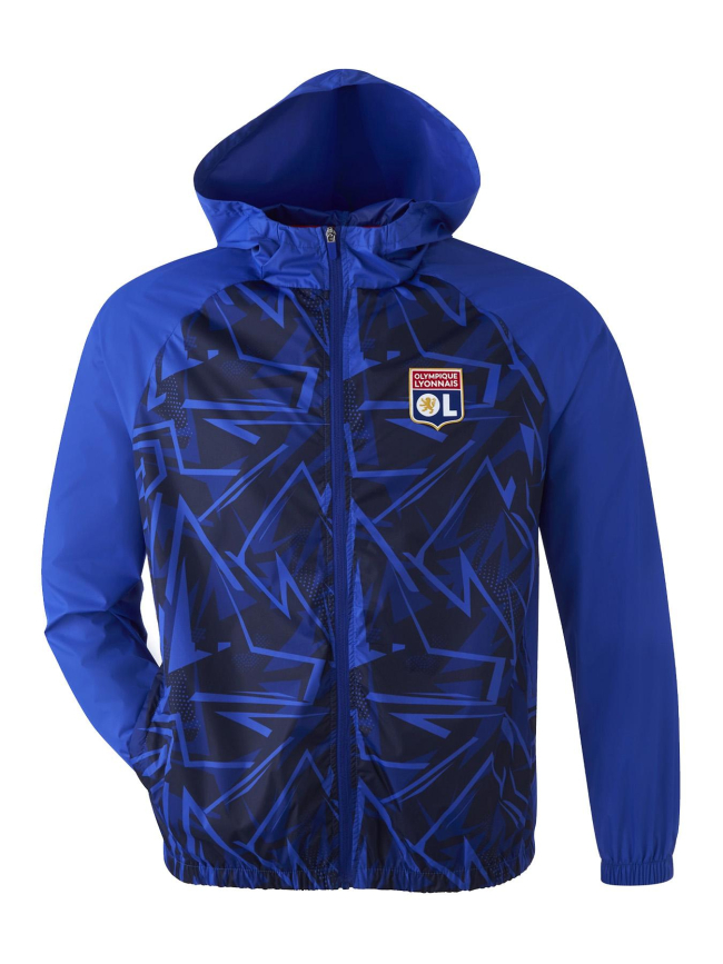 Veste coupe-vent training bleu homme - Olympique Lyonnais