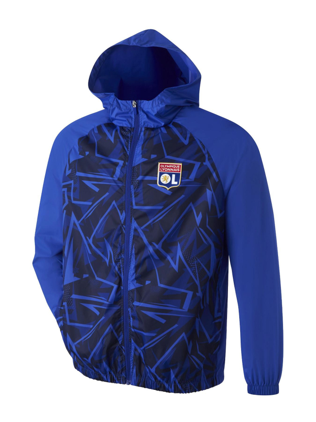 Veste coupe-vent training bleu homme - Olympique Lyonnais