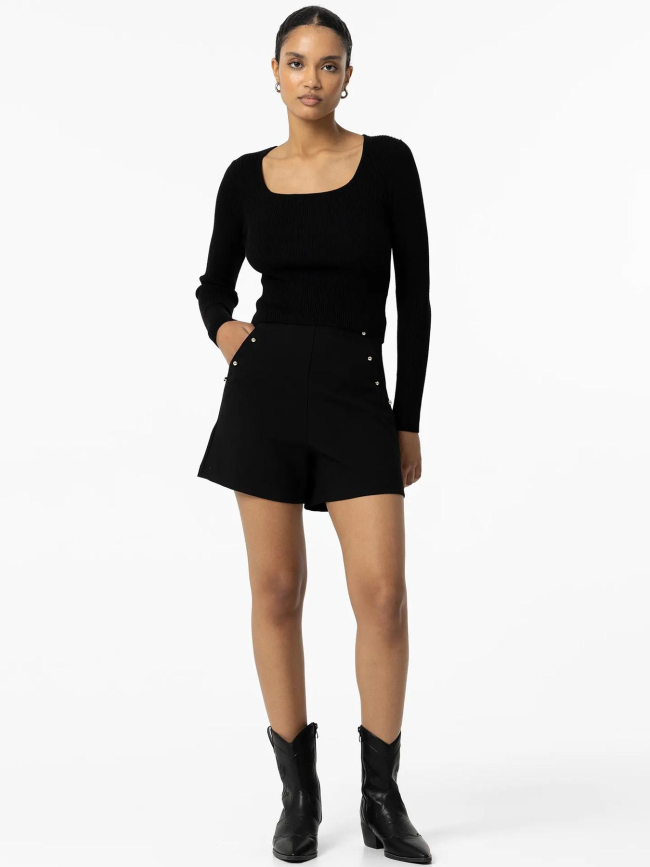 Short taille haute rocher 4 noir femme - Tiffosi