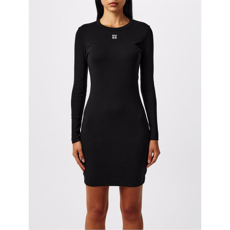 Robe moulante nemalia noir femme - Hugo