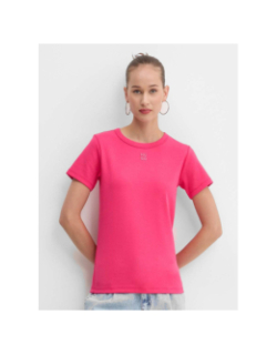 T-shirt uni deloris rose fuchsia femme - Hugo