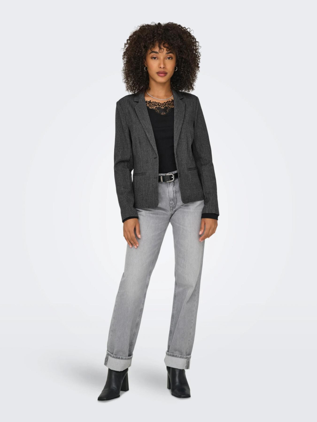 Veste blazer onlpoptrash-elise gris femme - Only