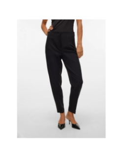 Pantalon tapered taille haute lina noir femme - Vero Moda