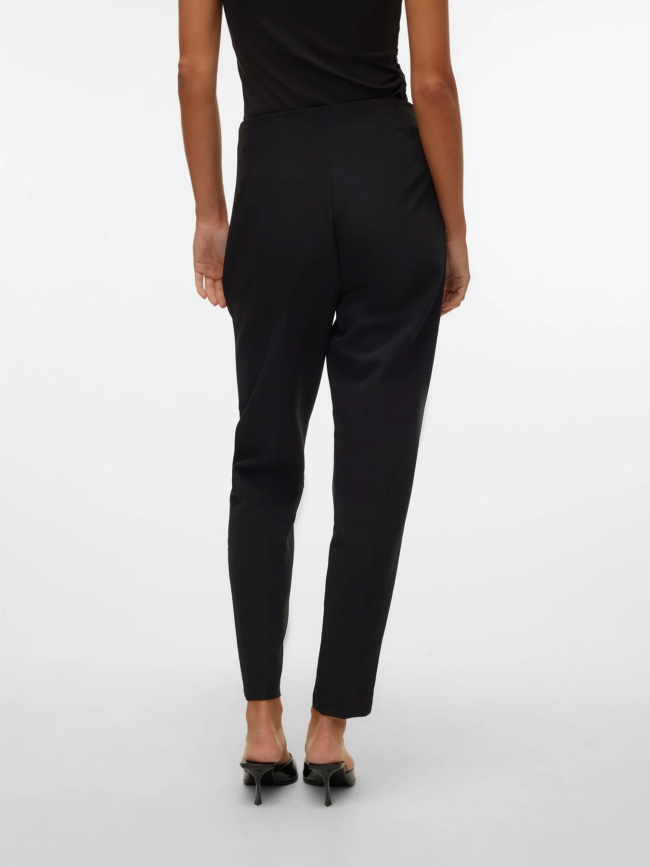 Pantalon tapered taille haute lina noir femme - Vero Moda