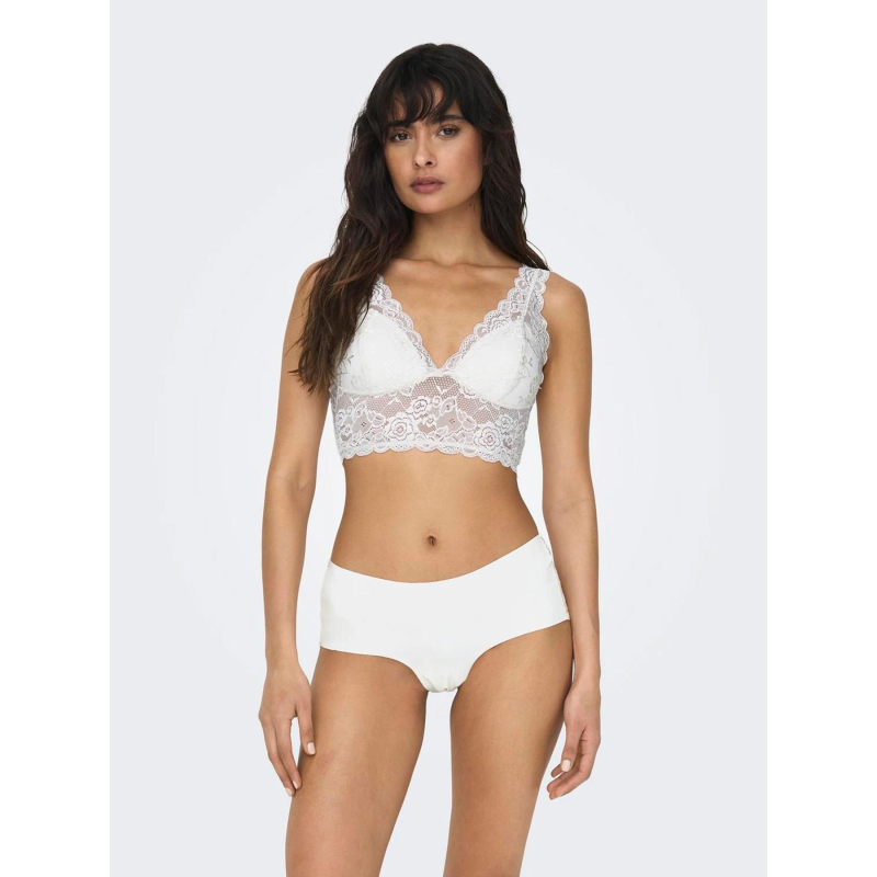 Soutien gorge dentelle chloé blanc femme - Only