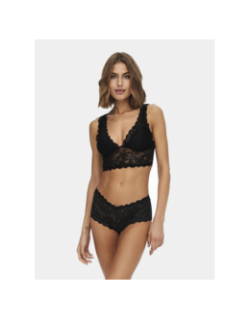 Soutien gorge dentelle chloé noir femme - Only