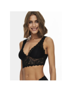 Soutien gorge dentelle chloé noir femme - Only