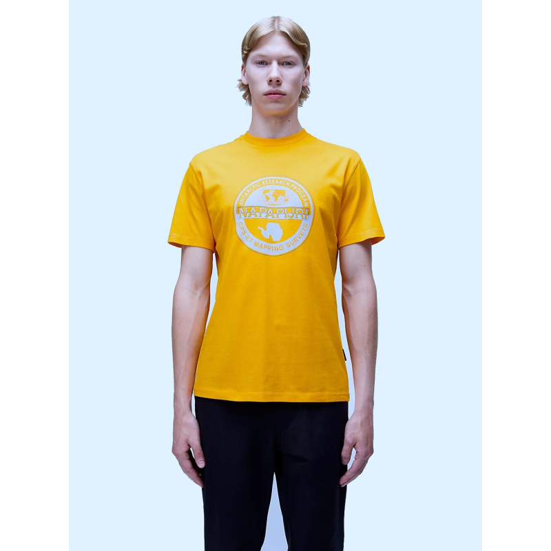 T-shirt bollo marigold orange homme - Napapijri