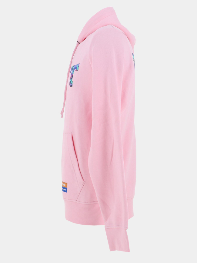 Sweat à capuche trace rose homme - Jack & Jones