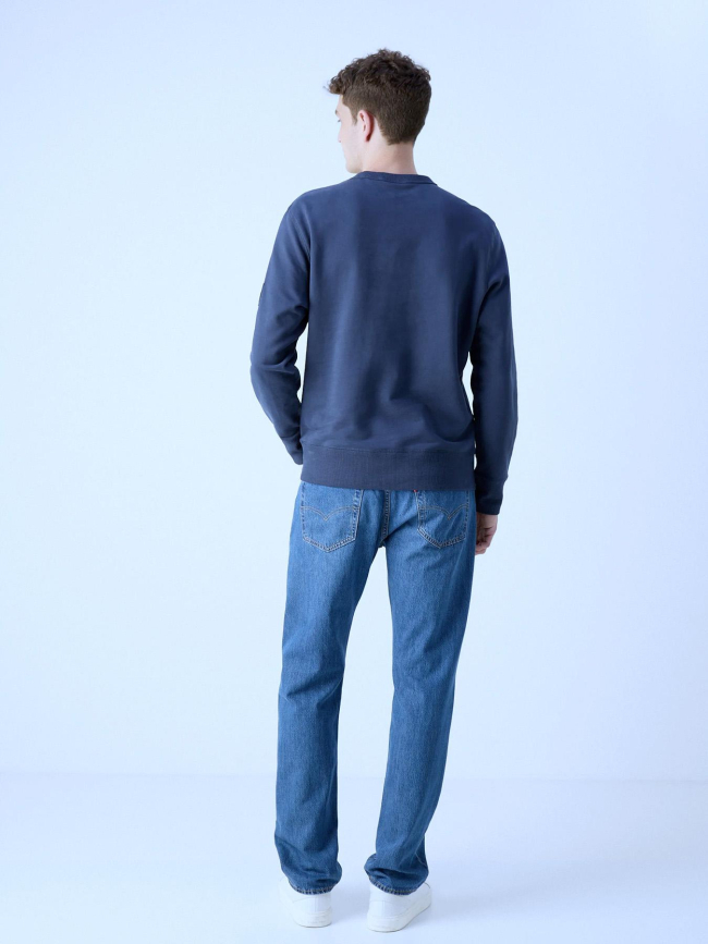 Pull badge crewneck bleu marine homme - Calvin Klein Jeans