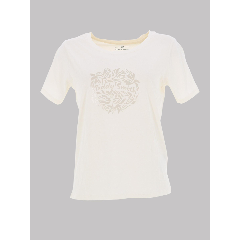 T-shirt louna blanc écru femme - Teddy Smith