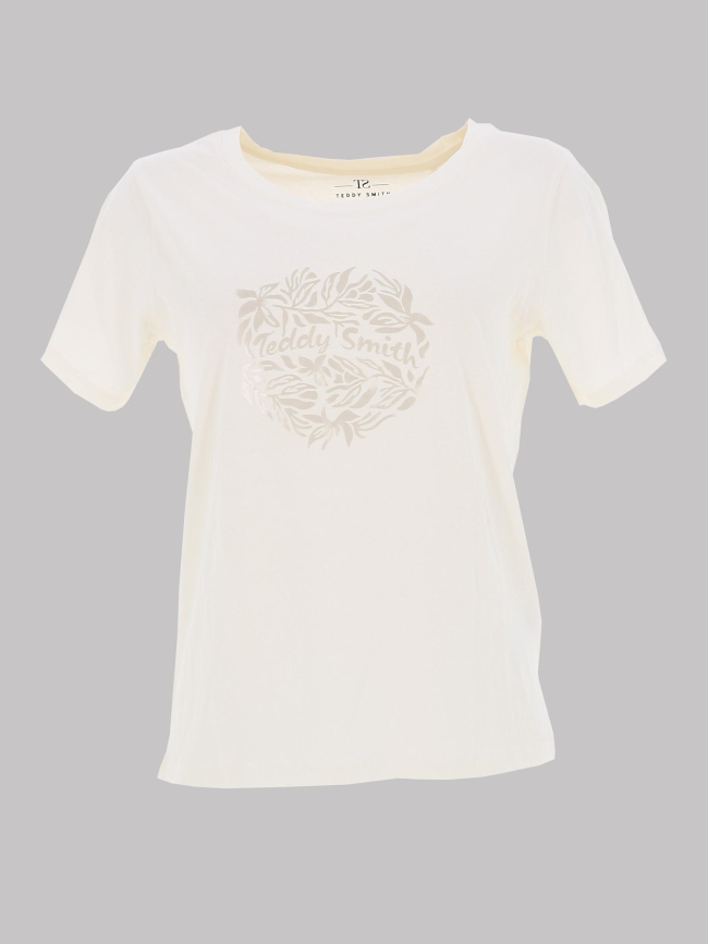 T-shirt louna blanc écru femme - Teddy Smith