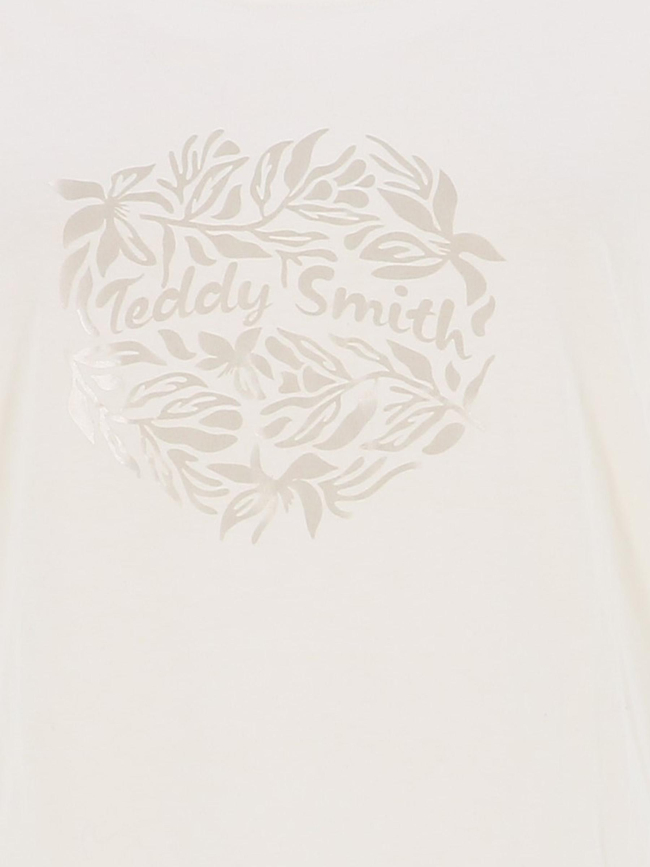 T-shirt louna blanc écru femme - Teddy Smith