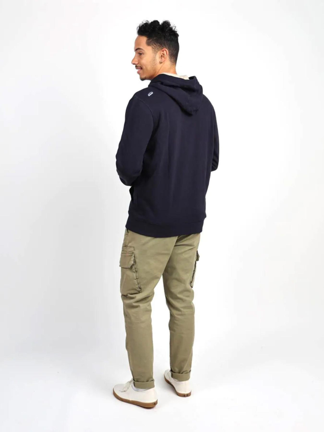 Sweat à capuche zippé essential bleu marine homme - Oxbow