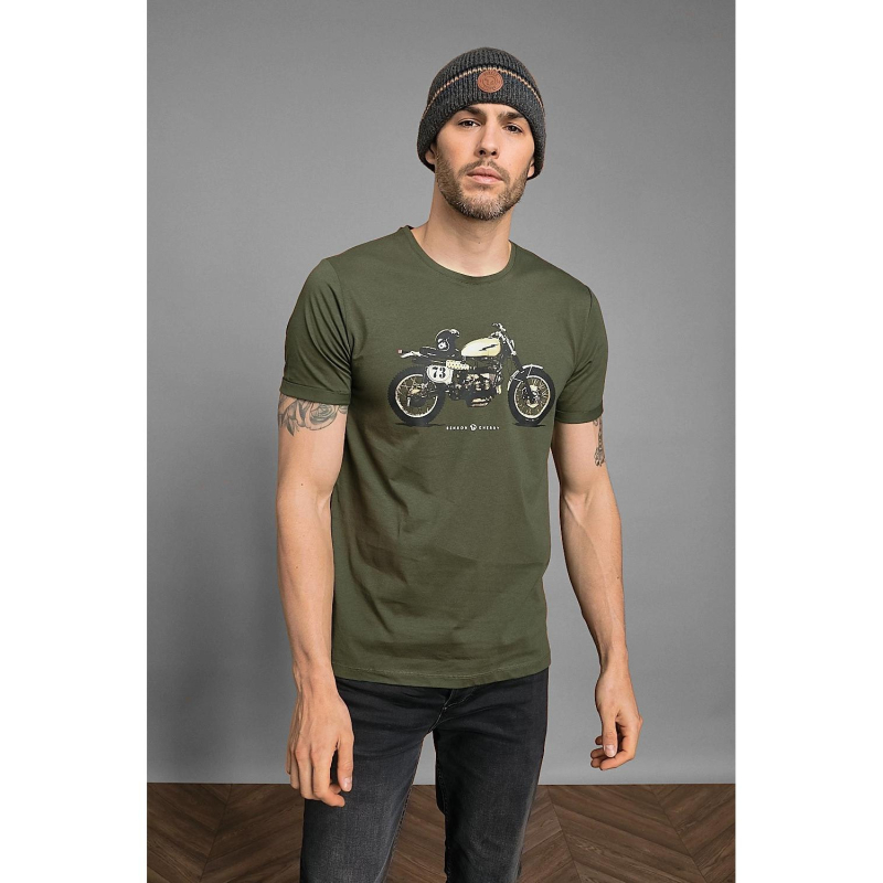 T-shirt legendary imprimé vert homme - Benson & Cherry