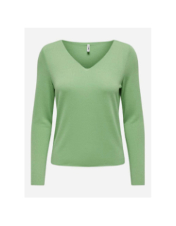 Pull fin uni hanna vert femme - Only