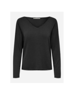 Pull fin uni hanna noir femme - Only