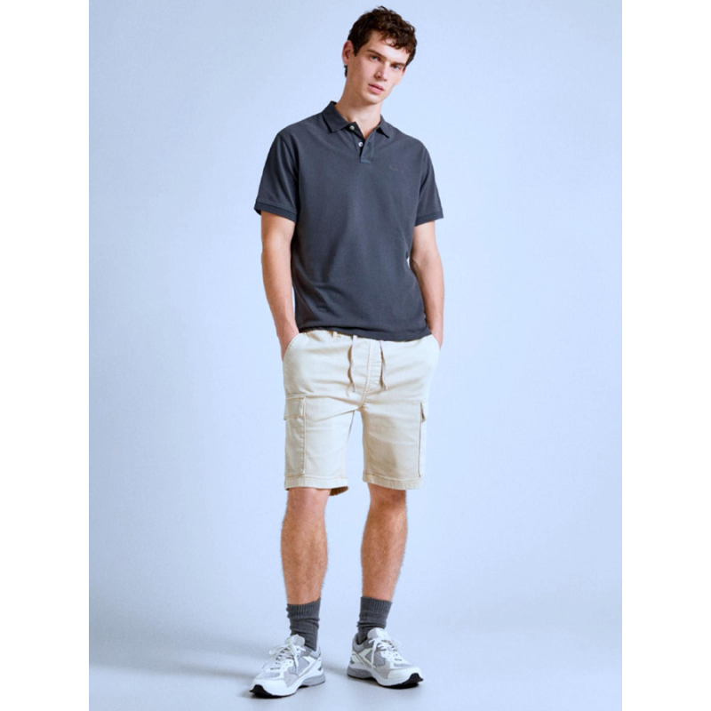 Polo basic pima gris homme - Guess