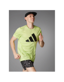 T-shirt de running run it vert homme - Adidas