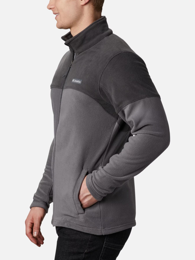 Veste polaire zippé basin trail gris homme - Columbia