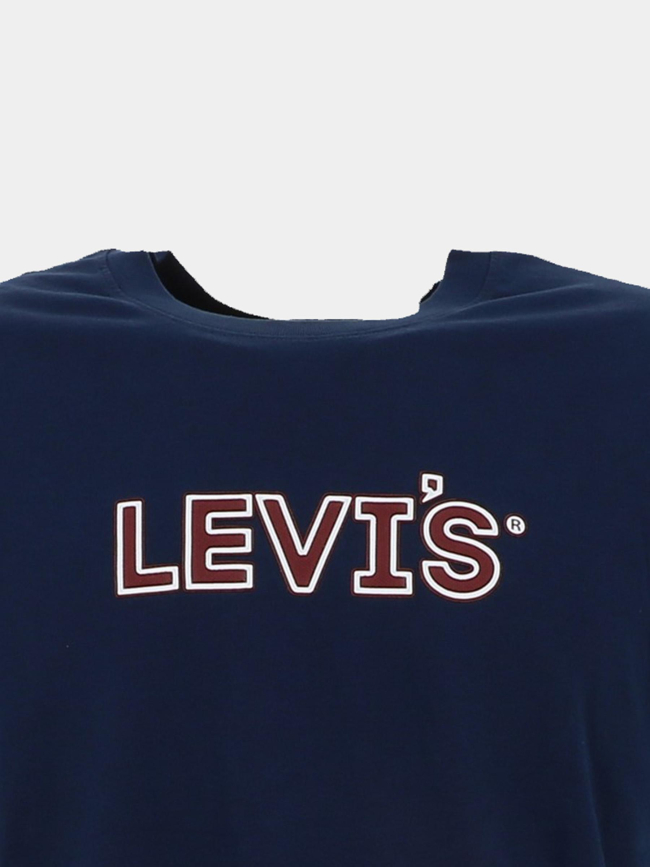 T-shirt relaxed fit logo padded bleu marine homme - Levi's