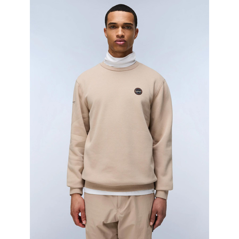 Sweat badge rocky beige homme - Napapijri