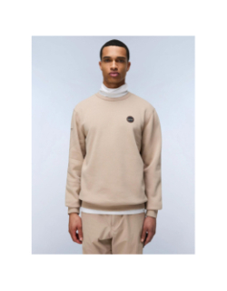 Sweat badge rocky beige homme - Napapijri