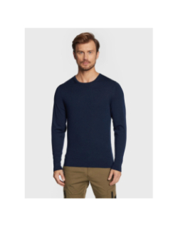 Pull en laine de mérinos bleu marine homme - Calvin Klein