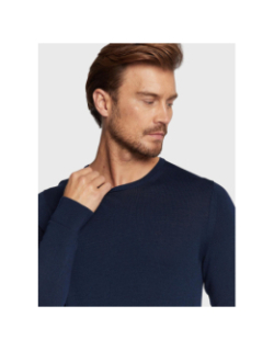 Pull en laine de mérinos bleu marine homme - Calvin Klein