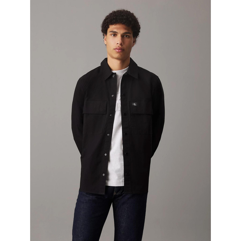 Surchemise cargo noir homme - Calvin Klein Jeans