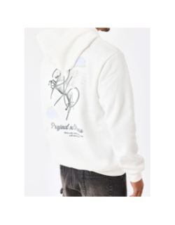 Sweat à capuche cheval magic blanc homme - Project X Paris