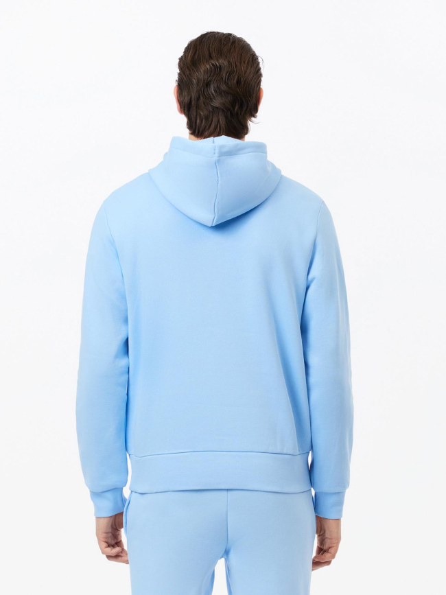 Sweat à capuche uni panorama bleu homme - Lacoste