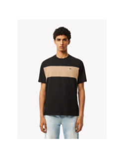 T-shirt classic fit en coton noir homme - Lacoste