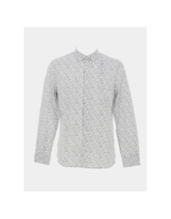 Chemise manches longues imprimés blanc homme - Teddy Smith