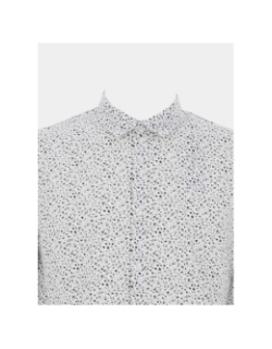 Chemise manches longues imprimés blanc homme - Teddy Smith