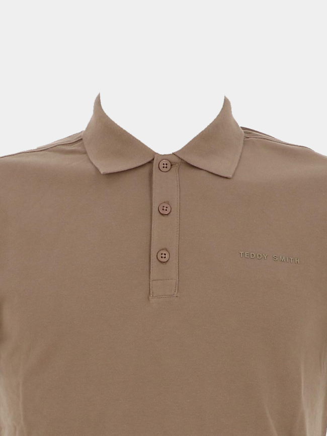 Polo alban marron homme - Teddy Smith