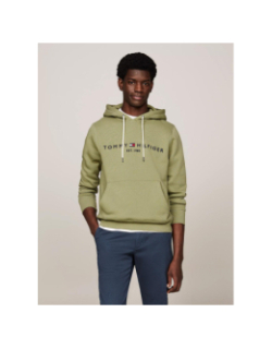 Sweat à capuche logo hoody kaki homme - Tommy Hilfiger