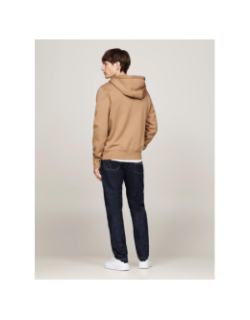 Sweat à capuche logo hoody marron homme - Tommy Hilfiger