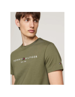 T-shirt logo battle vert homme - Tommy Hilfiger