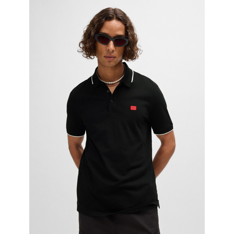 Polo deresino noir homme - Hugo