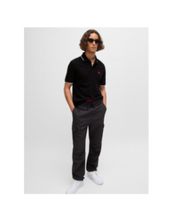 Polo deresino noir homme - Hugo