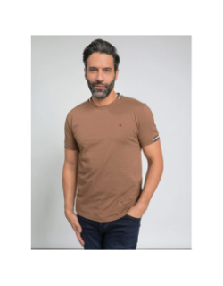 T-shirt tardivel marron homme - Benson & Cherry