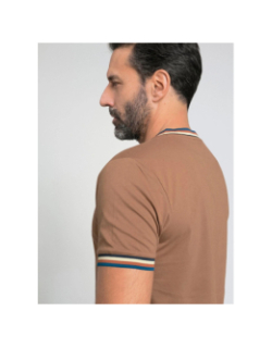 T-shirt tardivel marron homme - Benson & Cherry