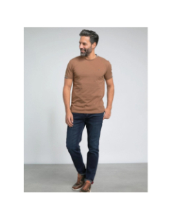 T-shirt tardivel marron homme - Benson & Cherry