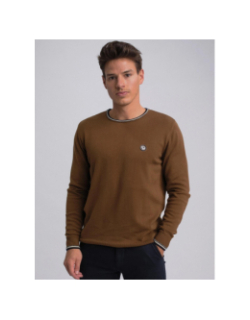 Pull col rond fretod marron homme - Benson & Cherry