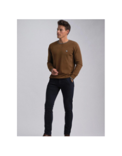 Pull col rond fretod marron homme - Benson & Cherry