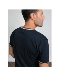 T-shirt tardivel bleu marine homme - Benson & Cherry