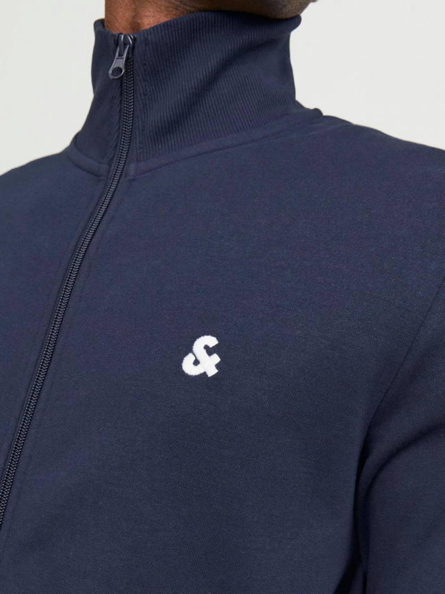 Sweat zippé logo bleu marine homme - Jack & Jones