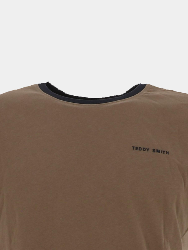 T-shirt the tee 2 marron garçon - Teddy Smith