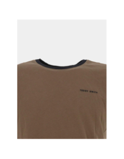 T-shirt the tee 2 marron garçon - Teddy Smith